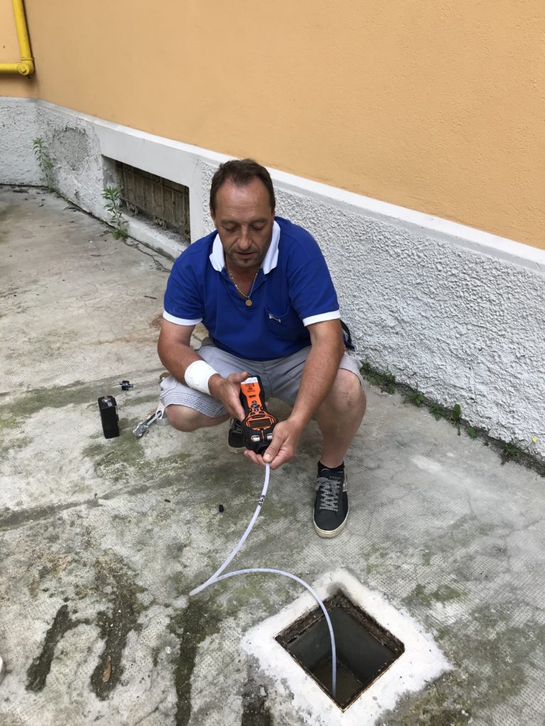 monitoraggio soil gas nel terreno